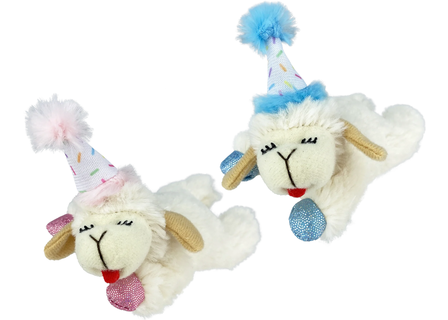 Multipet - Lambchop With Birthday Hat Cat Toy