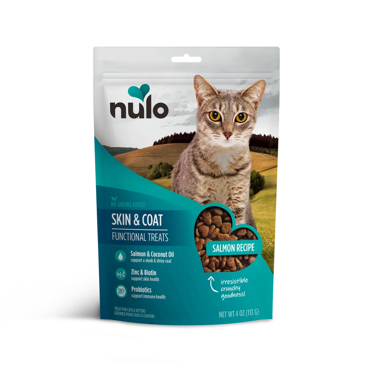 Nulo - Skin & Coat Functional Crunchy Cat Treat Salmon Recipe