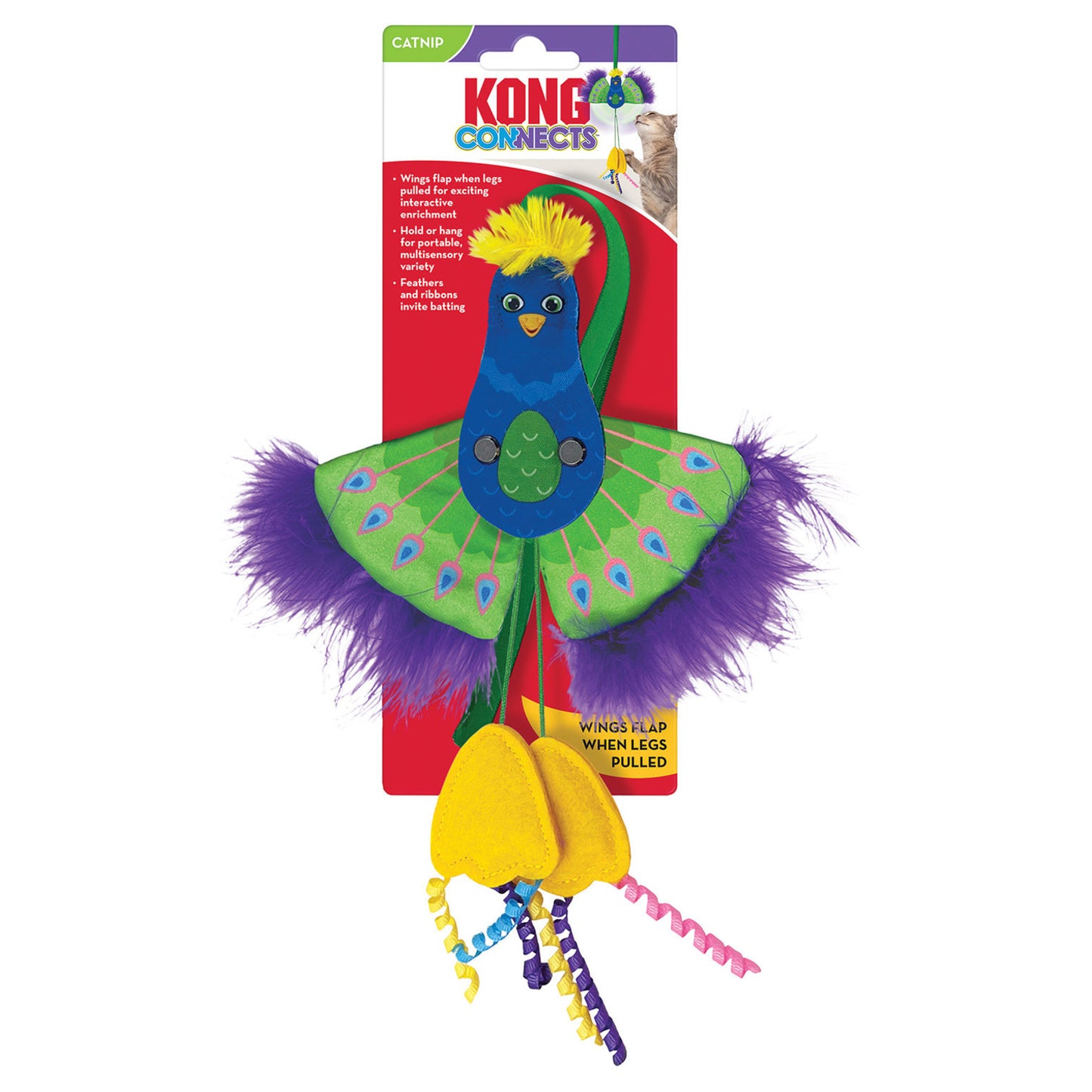 Kong Connects Peacock Cat Toy