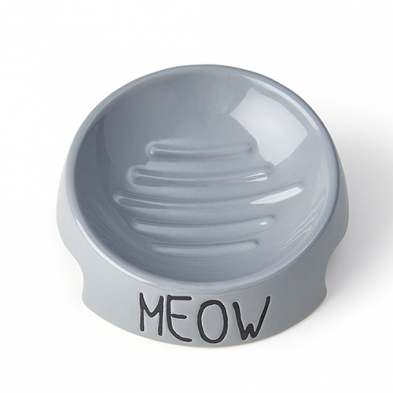 PetRageous - Meow Inverted Cat Bowl 5"