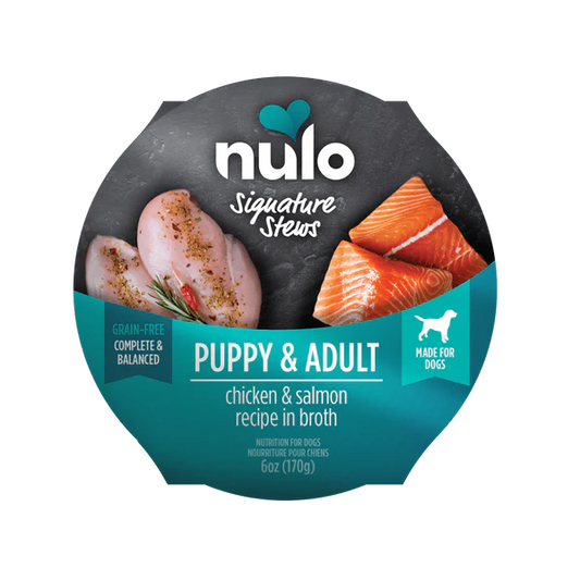 Nulo - Stews Grain-Free - Puppy & Adult Chicken & Salmon in Broth