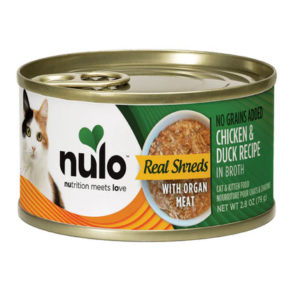 Nulo - No Grains Chicken & Duck Shreds w/ Organ Meat  in Broth