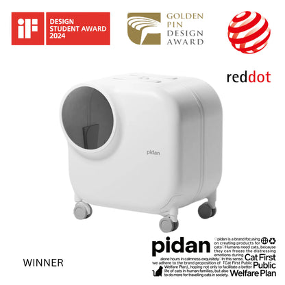 Pidan - Wheeled Pet Carrier for Cat | Ventilation Type