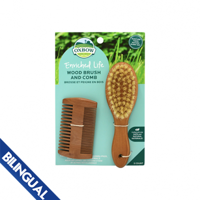 Oxbow  Animal Health ™ Enriched Life Wood Brush & Comb