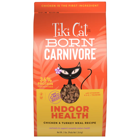 Tiki Cat - Born Carnivore Indoor Health Chicken & Turkey Recipe 3lbs
