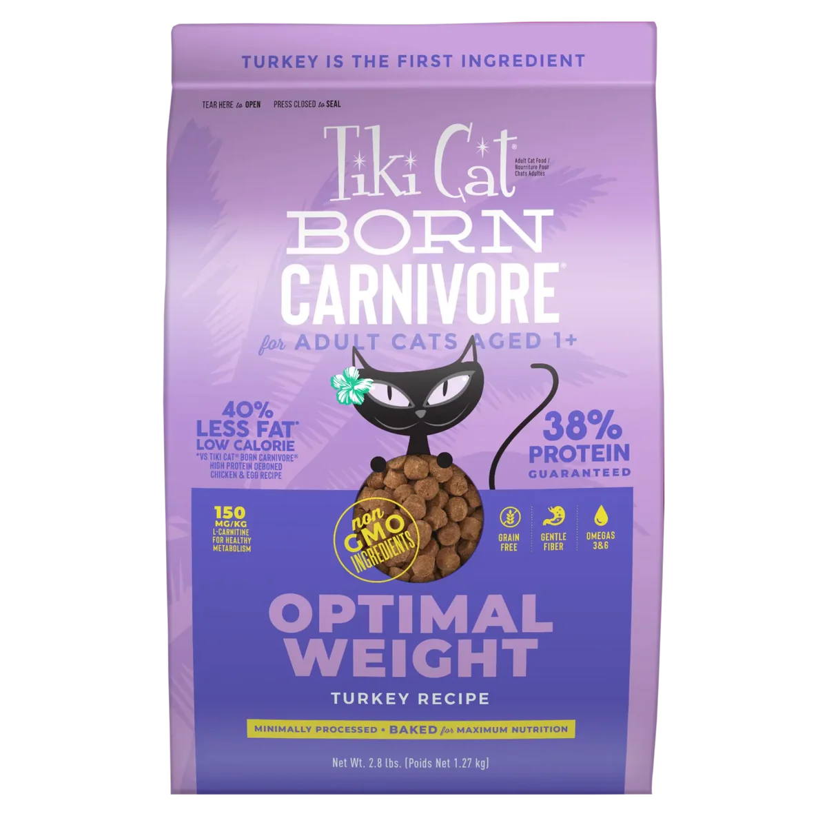 Tiki Cat Born Carnivore Optimal Weight Turkey Recipe 1.27kg