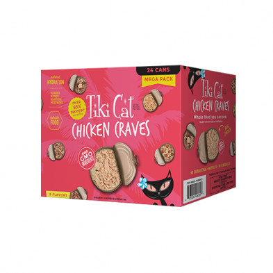 Tiki Cat - Chicken Craves High Protein Mega Pack Wet Cat Food 24x2.8oz