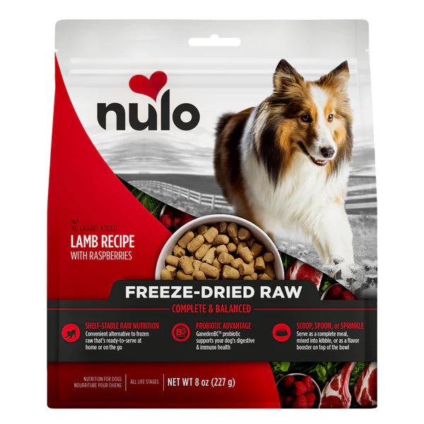 Nulo - No Grains Freeze-Dried - Raw Lamb Recipe with Raspberries