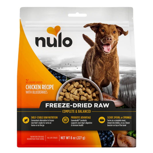 Nulo - No Grains Freeze-Dried - Raw Chicken Recipe with Blueberries