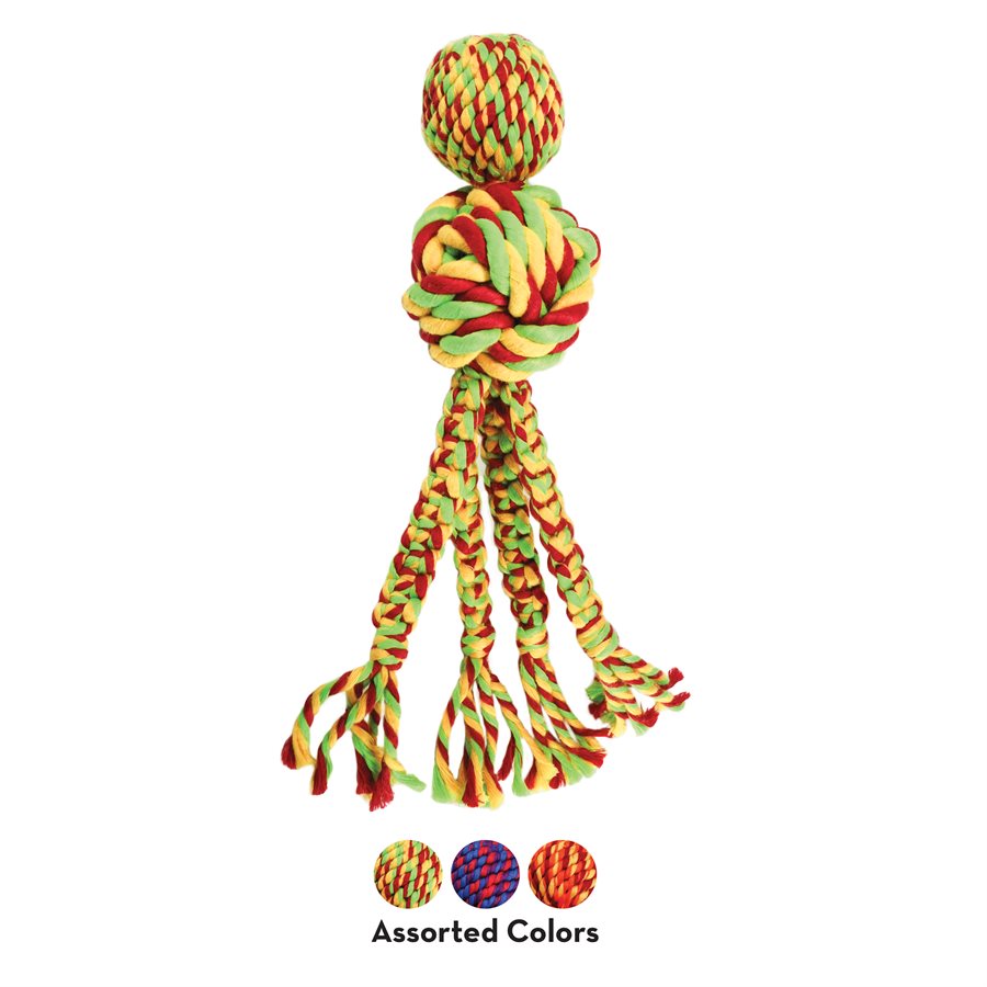 Kong - Wubba Weave With Rope Dog Toy