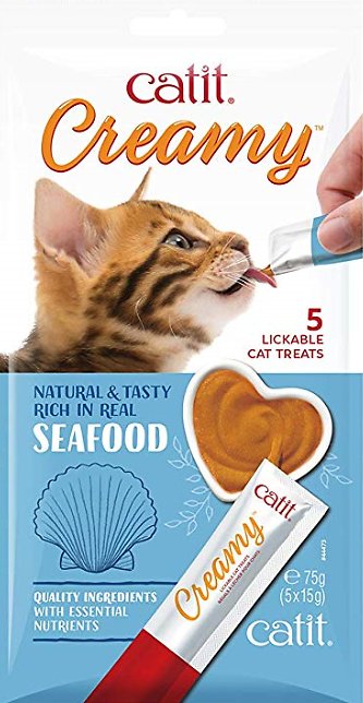 Catit - Creamy Lickable Seafood Cat Treat