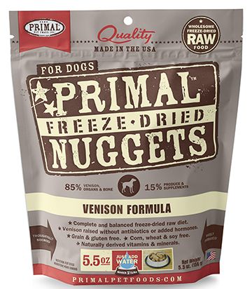Primal - Freeze Dried Nuggets For Dogs Venison Formula