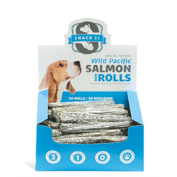 Salmon skin dog sales treats