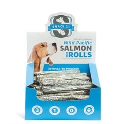 Salmon Skin Rolls - Dog Treats
