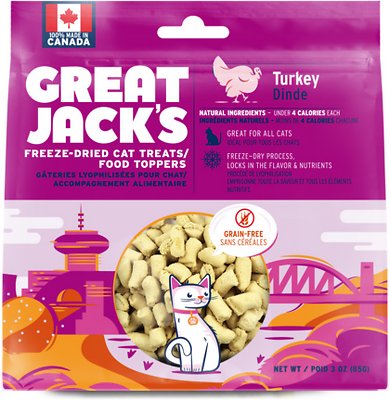 Great Jack's Freeze Dried Turkey Cat Treat 1oz