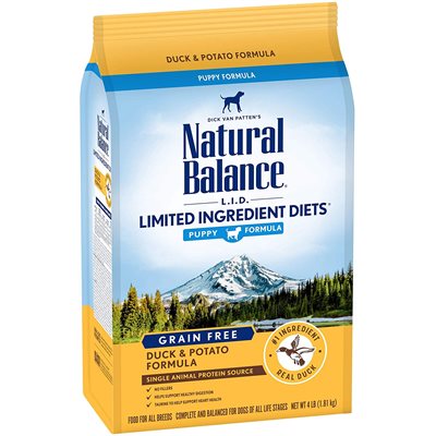 Natural Balance - Puppy LID Grain Free Duck Recipe