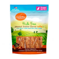 Canine Naturals - Hide Free Dog Chews Peanut Butter Flavour 2.5" Mini 6pk