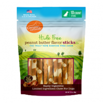 Canine Naturals - Hide Free Dog Chews Peanut Butter Flavour 5" Stick 10pk