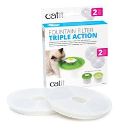 Catit 2.0 - Catit Triple Action Fountain Filter (Flower Fountain)