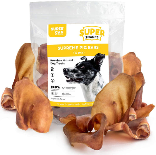 Super Can - Pig Ears Odour Free (6/Bag)