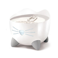 Catit - Pixi Cat Drinking Fountain White W/ Stainless Steel Top 2.5L