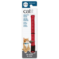 Catit - Adjustable Breakaway Nylon Cat Collar Reflective Red