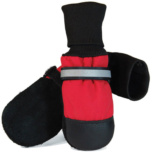Muttluks - Fleece-lined Dog Boots Red Pack of 4