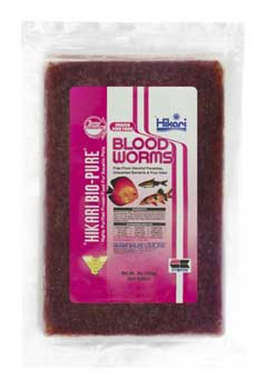 Hikari Frozen Bloodworms Flatpack 16 oz - Pet Cuisine & Accessories