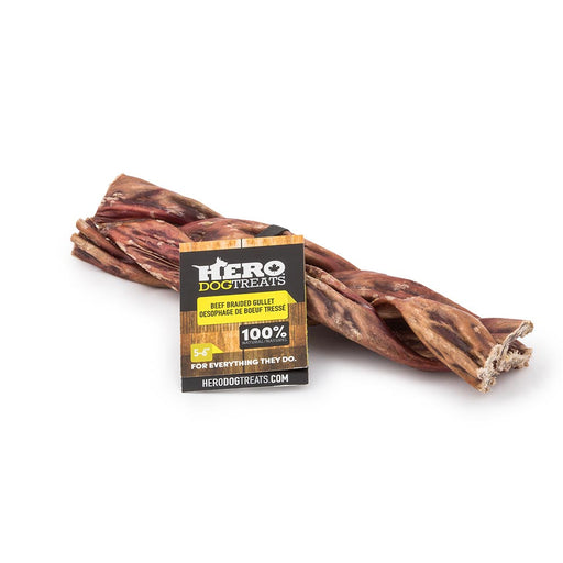 Hero - Beef Braided Gullets Dog Treat