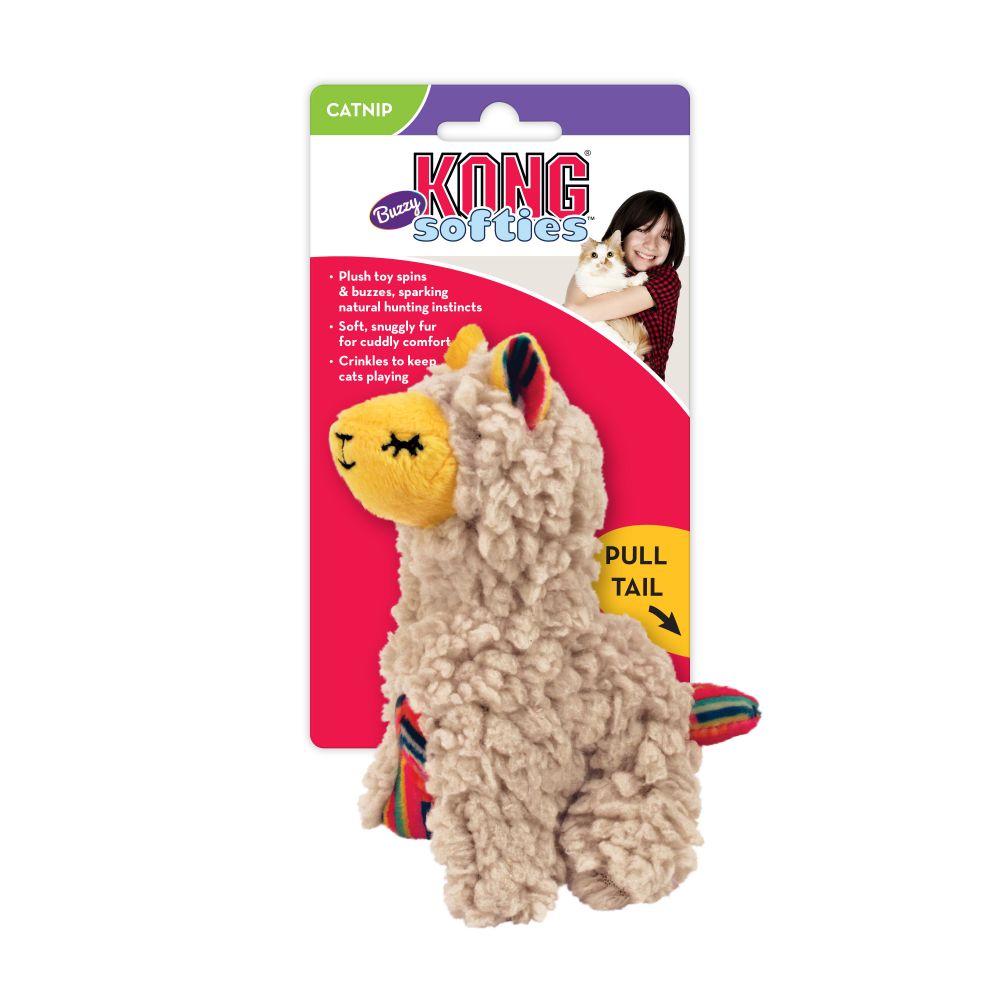 Kong - Softies Buzzy Llama Cat Toys