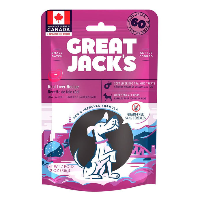 Great Jack's - Grain Free Liver Pork Liver Treat 7oz