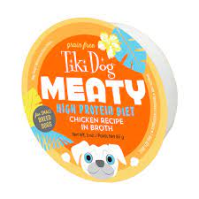 Tiki Dog™ MEATY - Chicken Recipe in Broth Wet Dog Food 3 oz