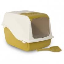 Bergamo - Litter Pan Ariel W/ Cover Yellow