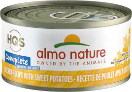 Almo Nature HQS - Complete Chicken & Sweet Potatoes in Gravy Cat Can 70g