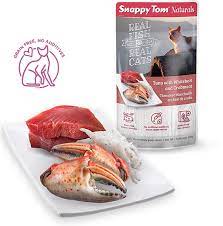 Snappy Tom - Tuna With Whitebait & Crabmeat Wet Cat Pouch Food 100g