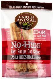 Earth Animal - No Hide Dog Chew Beef Recipe 2pk