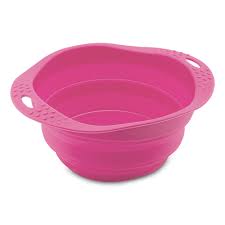 Beco - Collapsible Silicone Travel Bowl Pink Medium