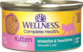 Wellness Complete Health Pate - Kitten Whitefish & Tuna Entree Wet Cat Food