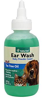 NaturVet - Ear Wash With Tea Tree Oil 4oz
