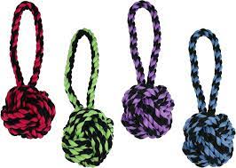 Multipet - Knot Rope With Tug Assorted Colour 6in