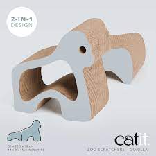 Catit - Zoo Scratcher 2-in-1 Gorilla