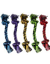 Multipet - 2-Knot Rope Assorted Colour 9in
