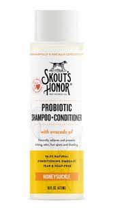 Skout's Honor - Probiotic Shampoo + Conditioner Honeysuckle For Dogs 16oz