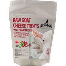 Happy Days - Frozen Raw Goat Cheese w/ Cranberry Dog Treat 100g
