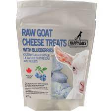 Happy Days - Frozen Raw Goat Cheese w/ Blueberry Dog Treat 100g