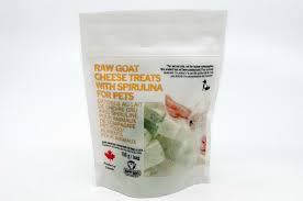 Happy Days - Frozen Raw Goat Cheese w/ Spirulina Dog Treat 100g
