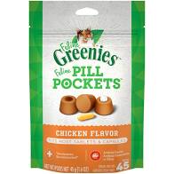 Feline Greenies - Pill Pockets Cat Chicken 1.6oz
