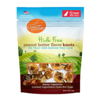 Canine Naturals - Hide Free Dog Chews Peanut Butter Flavour Mini Knot 12pk
