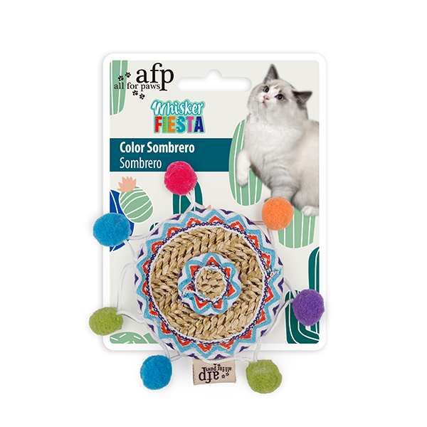 All For Paws - Whisker Fiesta Colour Sombrero Cat Toy
