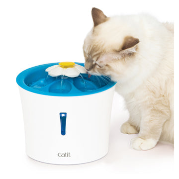 Catit 2.0 - Flower Fountain Blue w/ LED